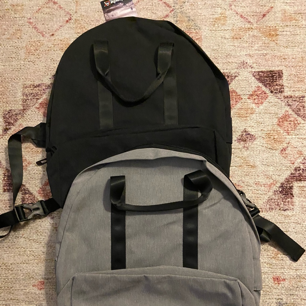 Avalanche Apex Expandable Backpack In Grey & Black (2 Pack)